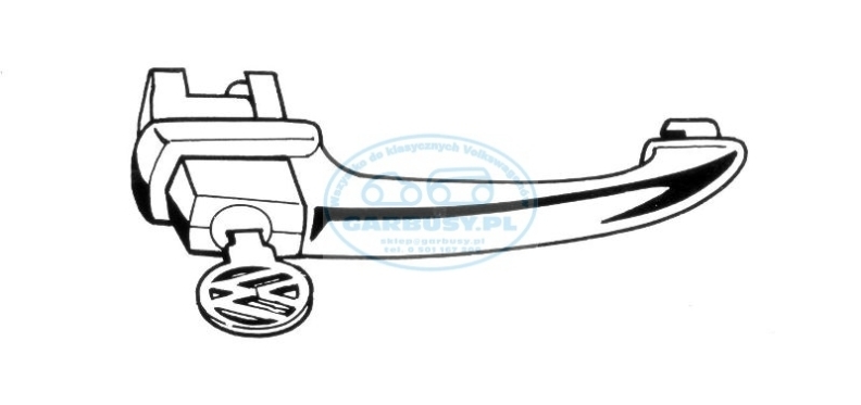 Klamka do drzwi z kluczami 60-65