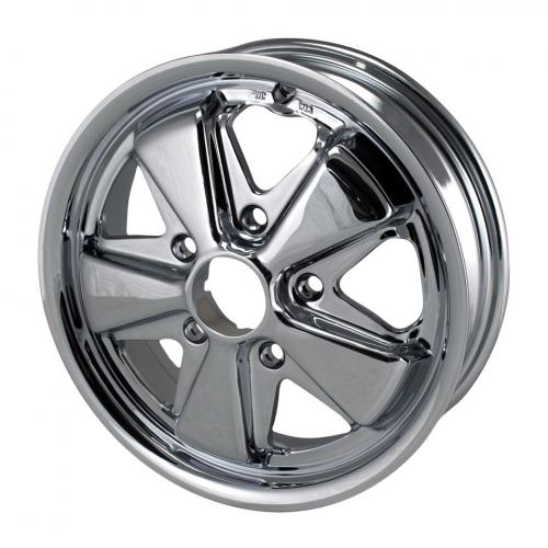 Flat4 911 style wheel 'DEEP 6' 6x15 chrome