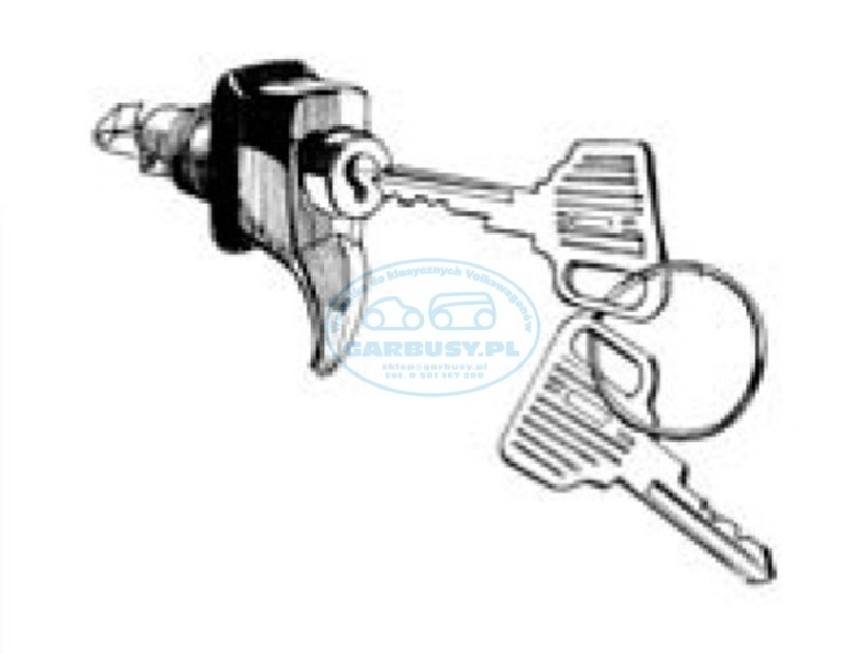 Zamek do schowka z kluczem 55-67
