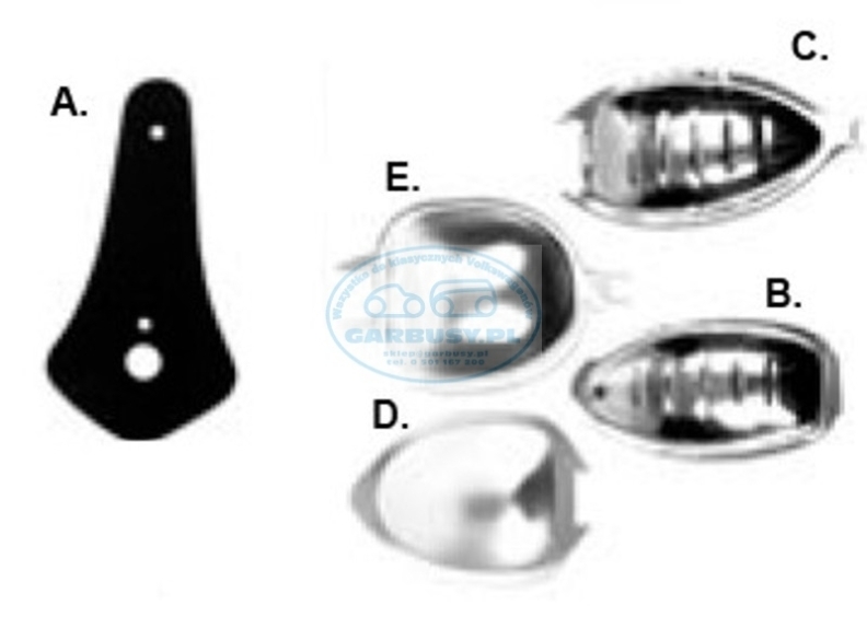 Osona pod klamke drzwi 60-67 para